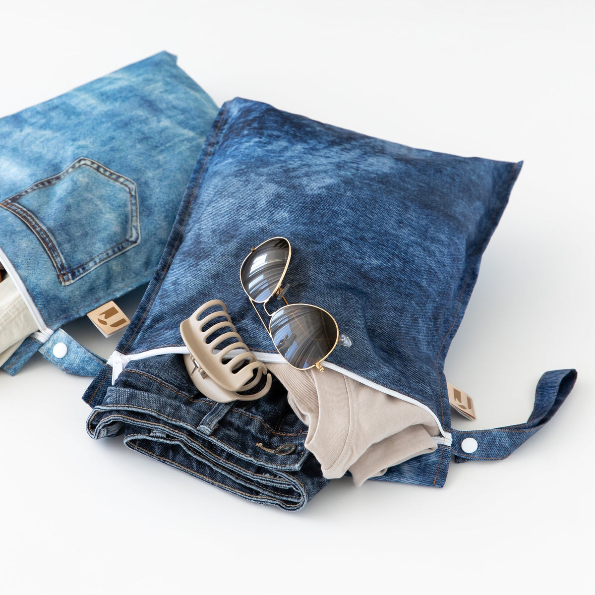 Wet Bag 2 Pack: Denim On Denim | Bumkins