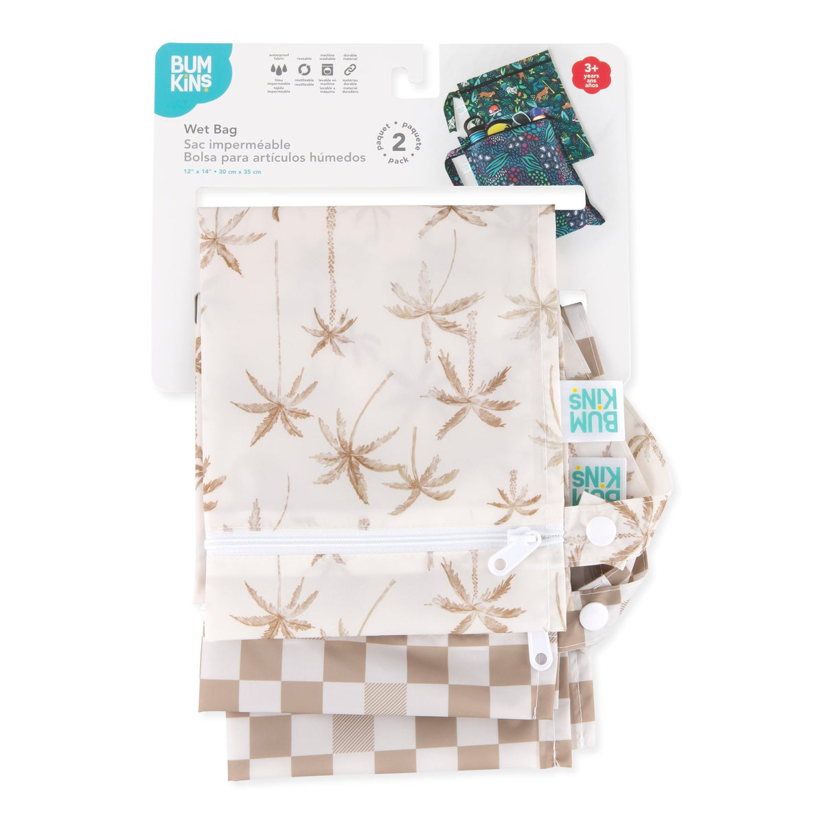 Wet Bag 2 Pack: Palm Check | Bumkins