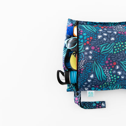 Wet Bag 2 Pack: Jungle + Animal Prints For Diapers, Swim | Bumkins