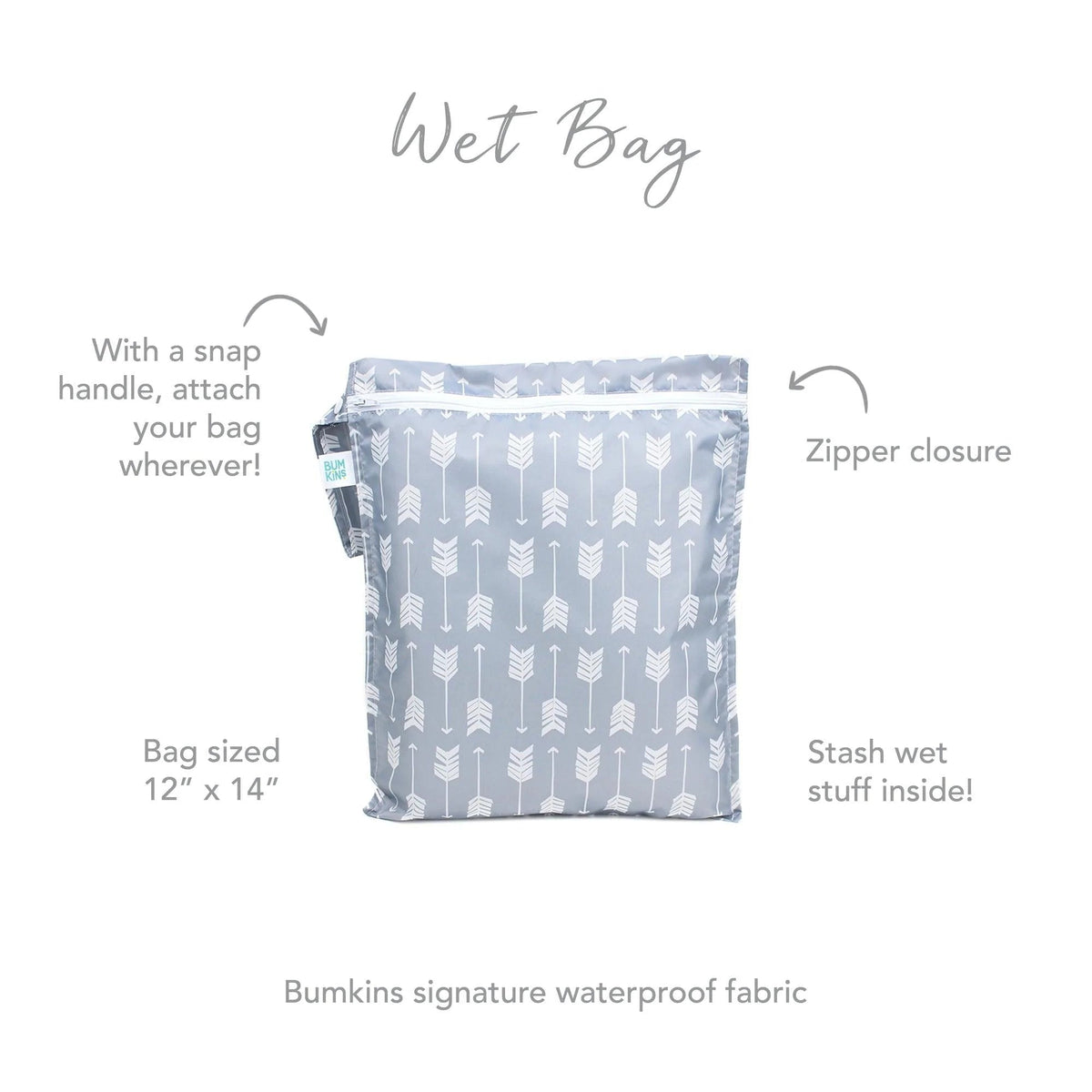 Reusable Wet Bag, Travel Bag, Waterproof Fabric – Arrow Baby | Bumkins
