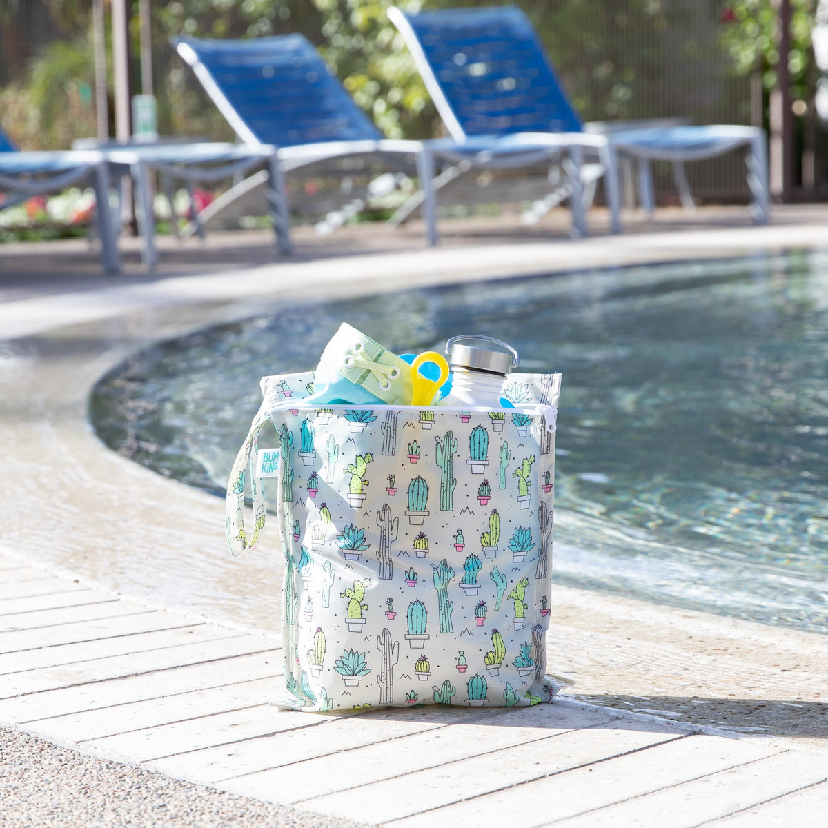 Reusable Wet Bag, Travel Bag, Waterproof Fabric – Cactus Baby | Bumkins