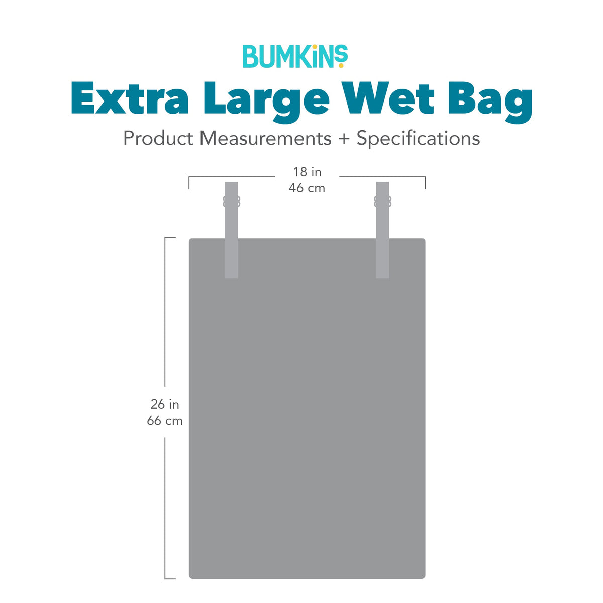 Extra Large Wet Bag: Charcoal Check | Bumkins