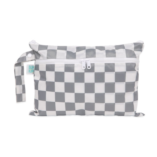 Wet/Dry Clutch: Charcoal Check | Bumkins