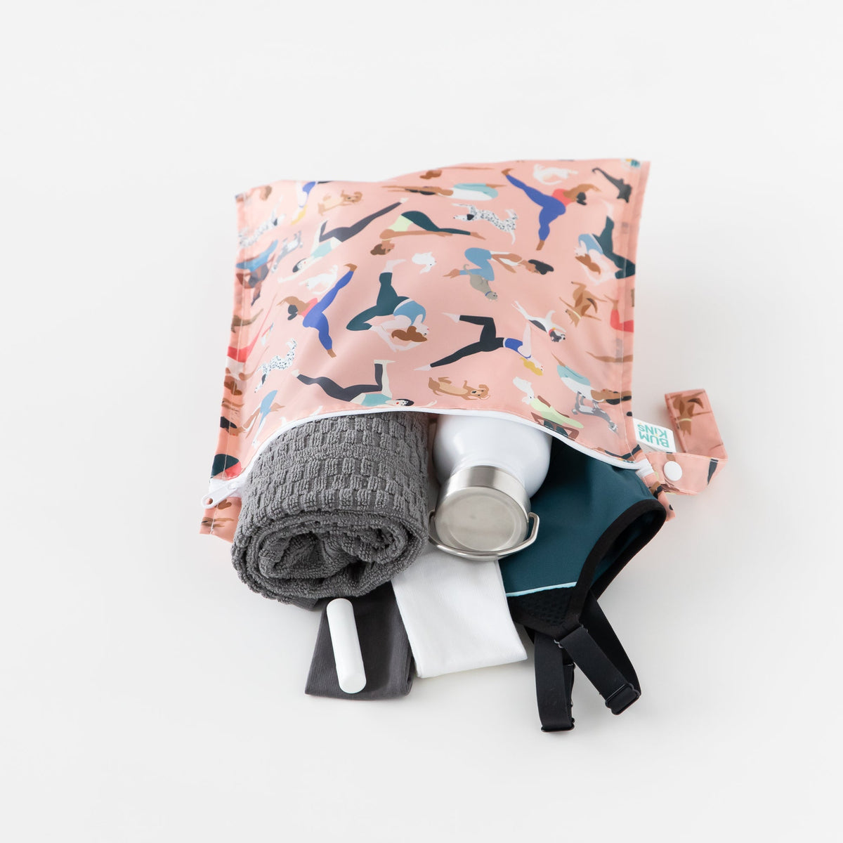 Wet Bag + Wet/Dry Clutch Set: Yoga Pals | Bumkins