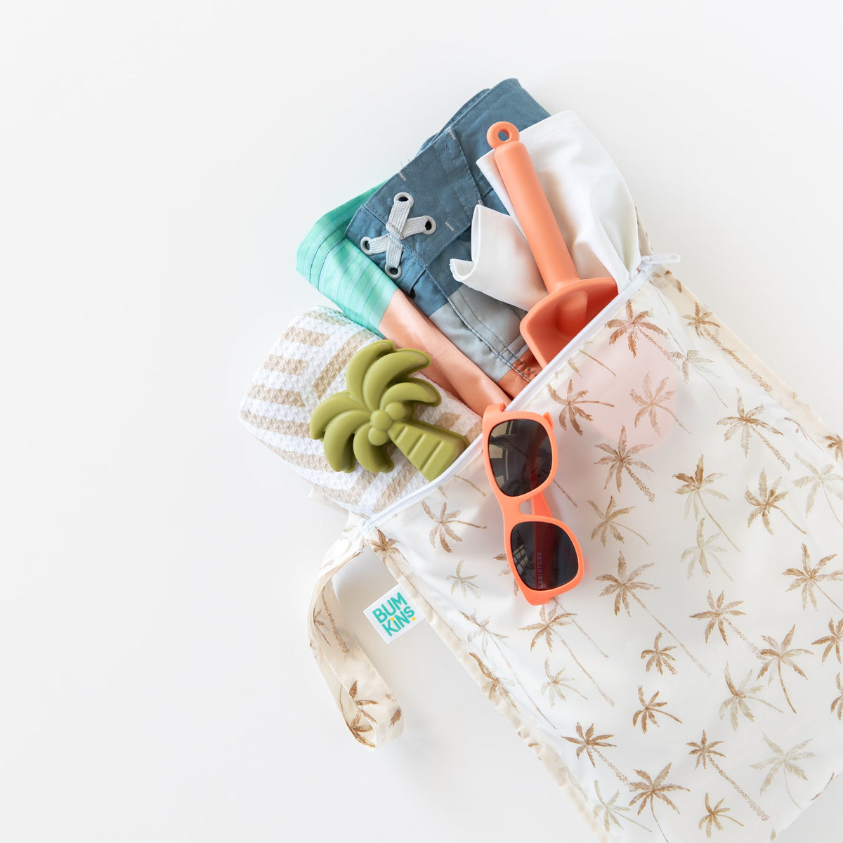 Wet Bag + Wet/Dry Clutch Set: Palm Daze | Bumkins