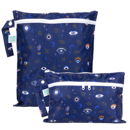 Wet Bag + Wet/Dry Clutch Set: Evil Eye | Bumkins