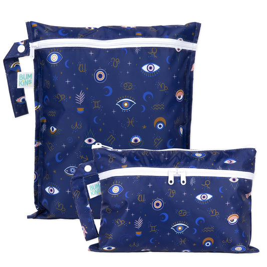 Wet Bag + Wet/Dry Clutch Set: Evil Eye | Bumkins