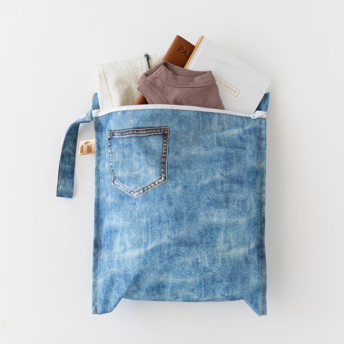 Wet Bag + Wet/Dry Clutch Set: Denim On Denim | Bumkins