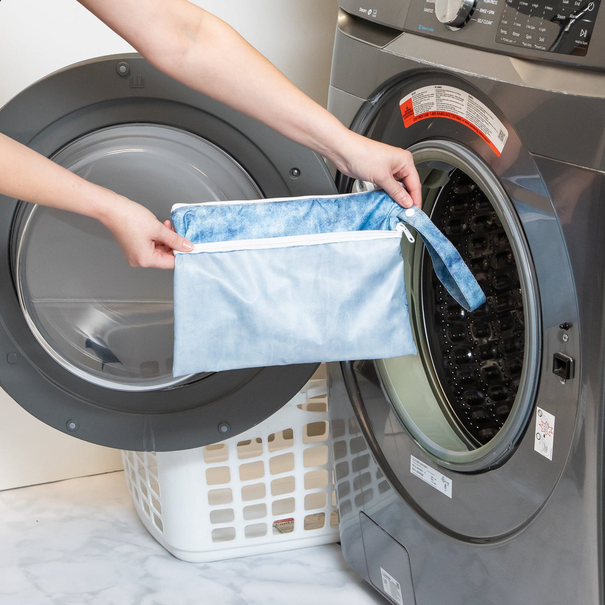 Wet Bag + Wet/Dry Clutch Set: Denim On Denim | Bumkins