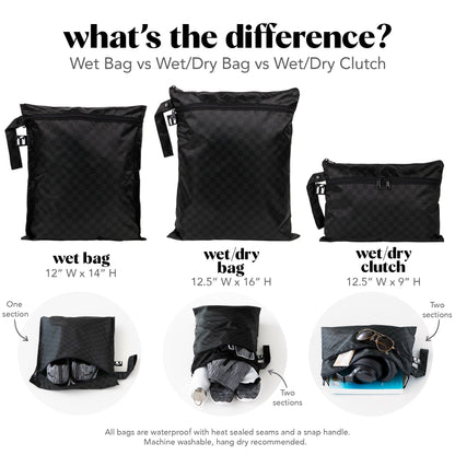 Wet Bag + Wet/Dry Clutch Set: Denim On Denim | Bumkins