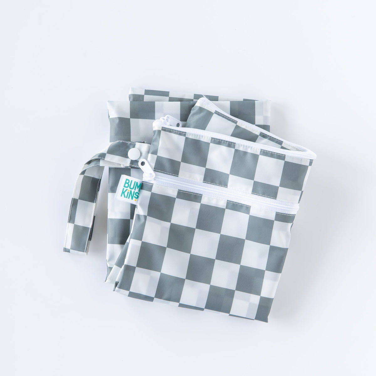 Wet/Dry Bag: Charcoal Check | Bumkins