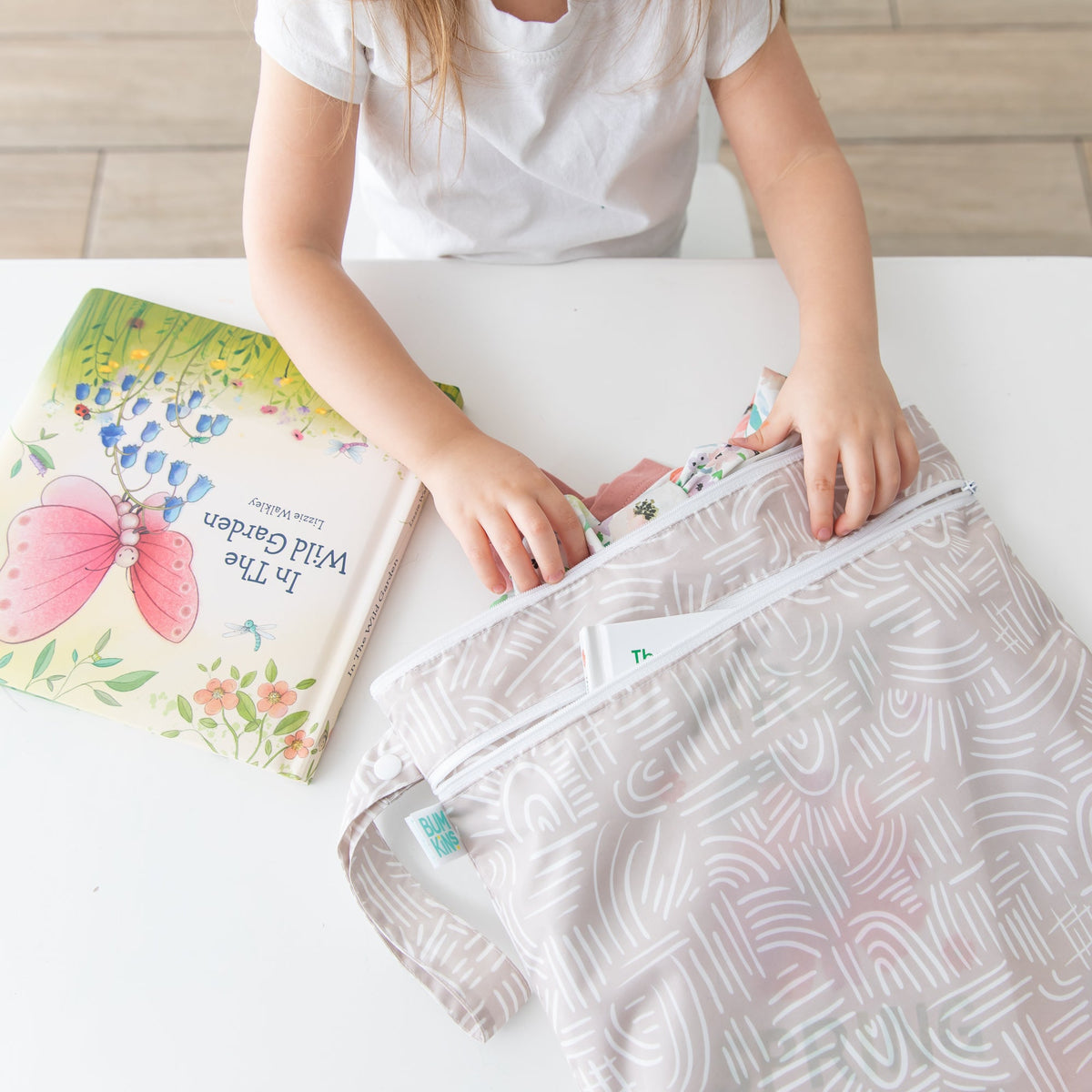 Boho Chic Waterproof Wet/Dry Bag for Travel + Storage, Wander | Bumkins