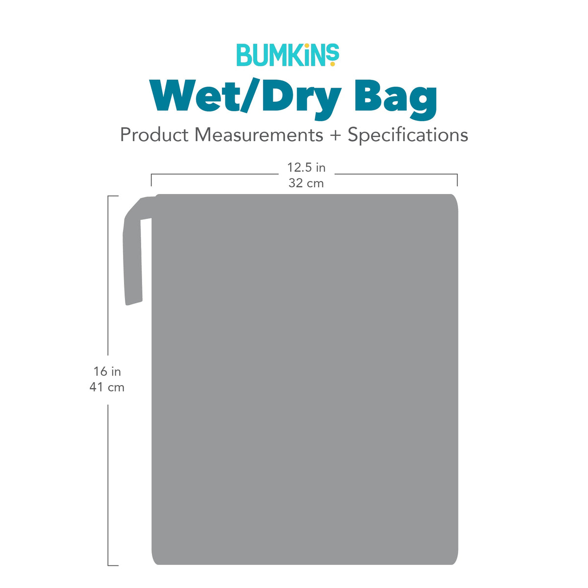 Boho Waterproof Wet/Dry Bag for Travel + Storage, Grounded | Bumkins