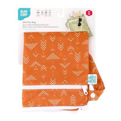 Boho Waterproof Wet/Dry Bag for Travel + Storage, Grounded | Bumkins