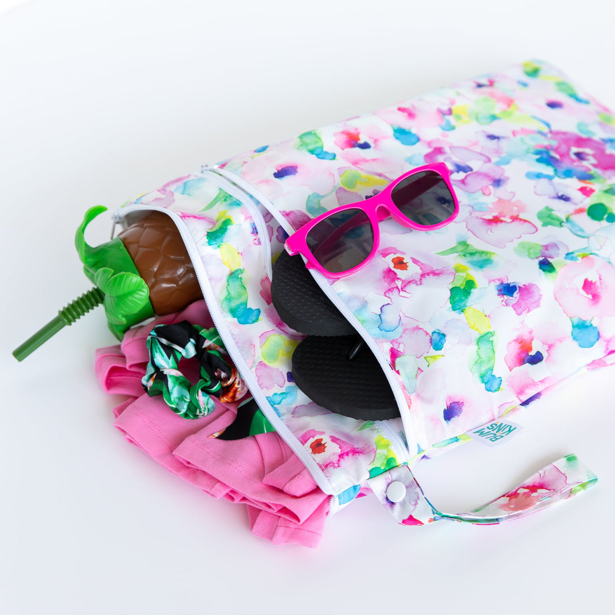 Reusable Wet / Dry Bag, Travel Bag, Waterproof Fabric, Heat Sealed – Watercolors Baby | Bumkins