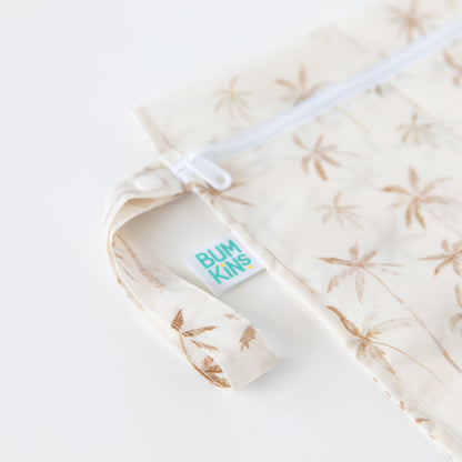 Palm Print Wet Bag + Wet/Dry Bag Set in for Swim, Travel | Bumkins