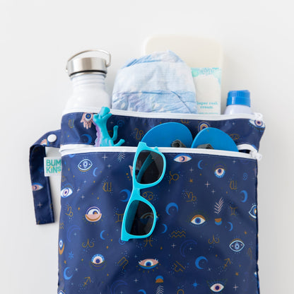 Evil Eye Wet Bag + Wet/Dry Bag 2-Piece Set | Machine Washable | Bumkins