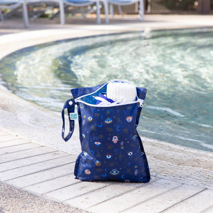 Evil Eye Wet Bag + Wet/Dry Bag 2-Piece Set | Machine Washable | Bumkins