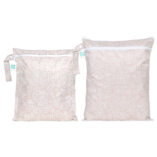 Wander Print Wet Bag + Wet/Dry Bags, Lightweight, Waterproof | Bumkins