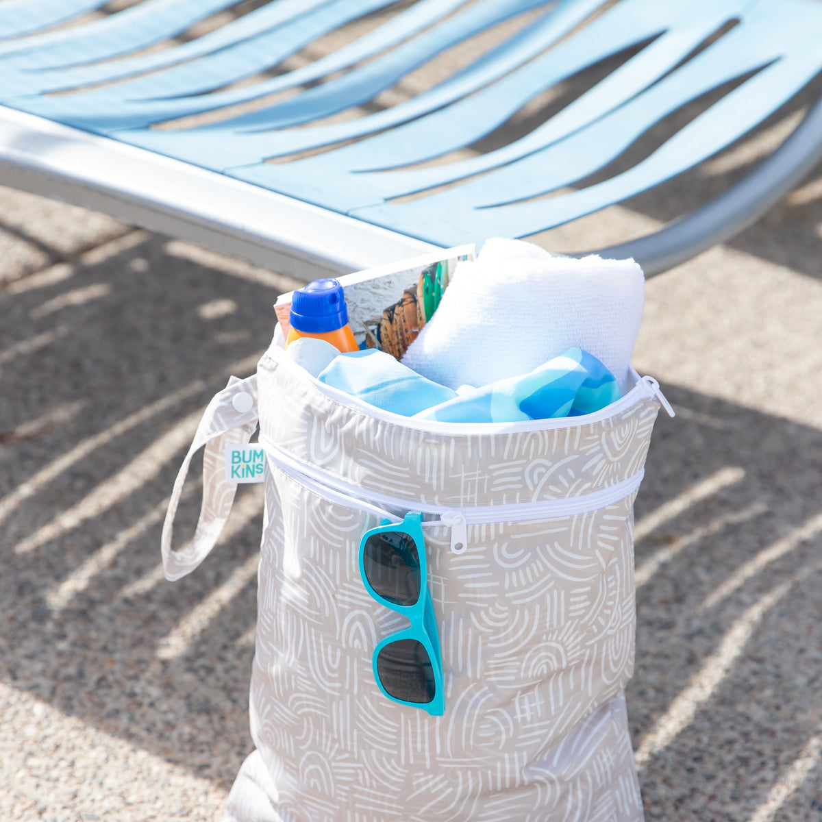 Wander Print Wet Bag + Wet/Dry Bags, Lightweight, Waterproof | Bumkins