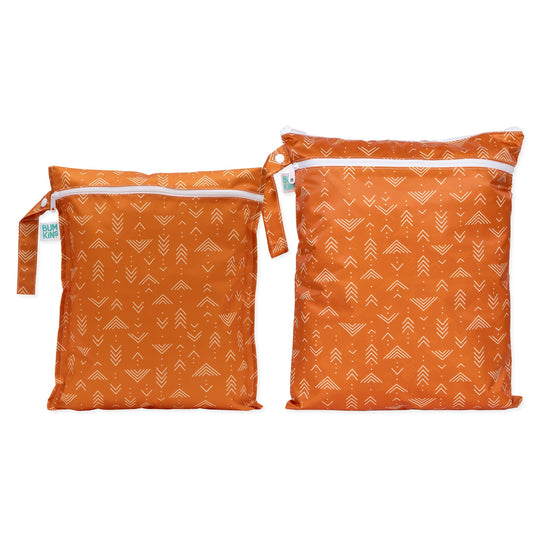 Boho Mudcloth Pattern Waterproof Wet Bag + Wet/Dry Bags | Bumkins