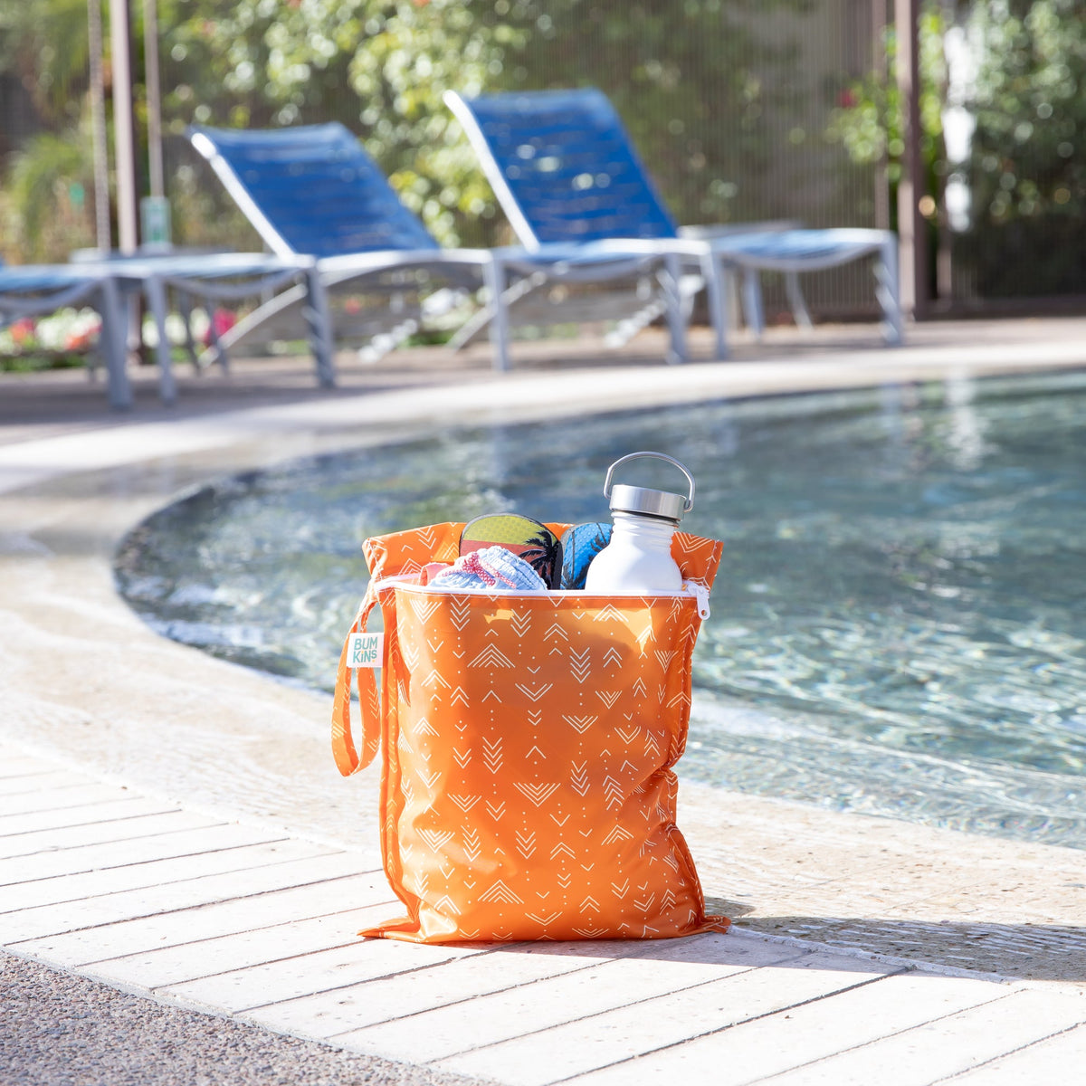 Boho Mudcloth Pattern Waterproof Wet Bag + Wet/Dry Bags | Bumkins