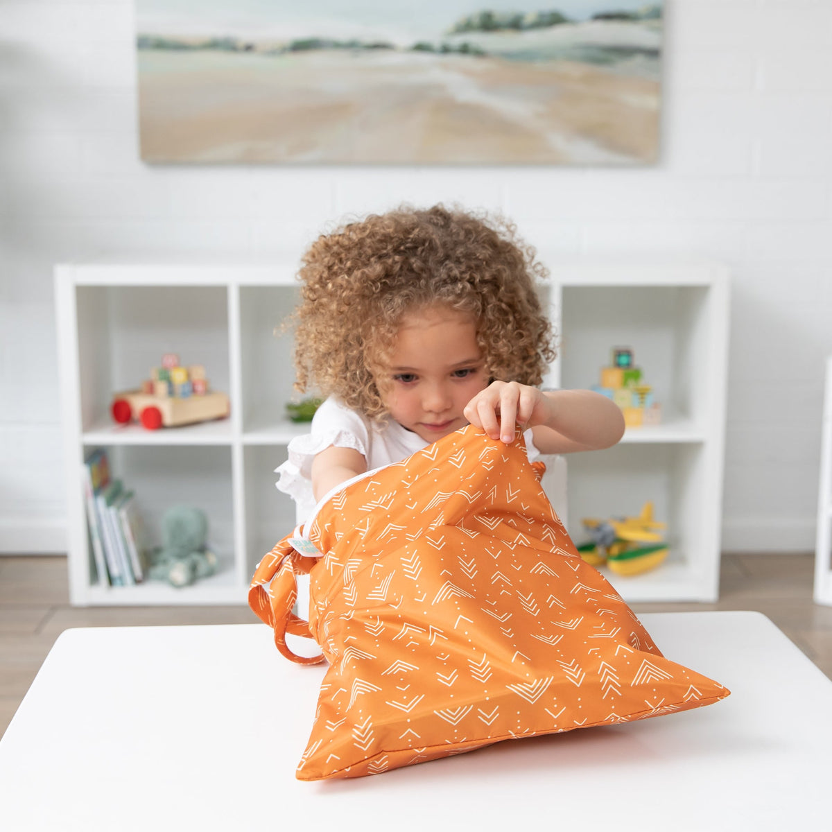 Boho Mudcloth Pattern Waterproof Wet Bag + Wet/Dry Bags | Bumkins