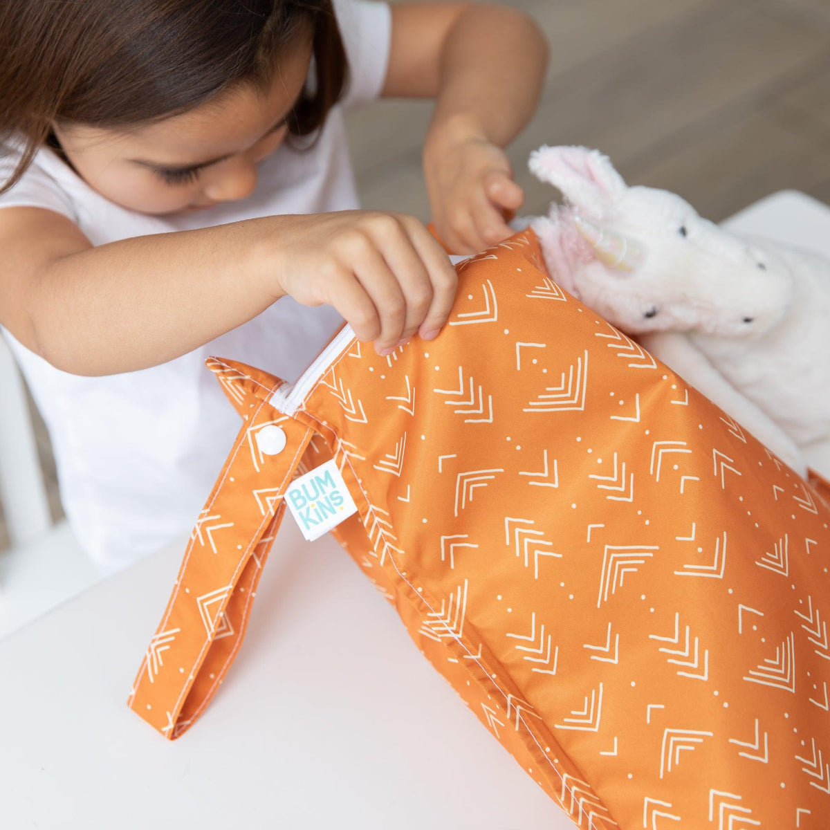 Boho Mudcloth Pattern Waterproof Wet Bag + Wet/Dry Bags | Bumkins