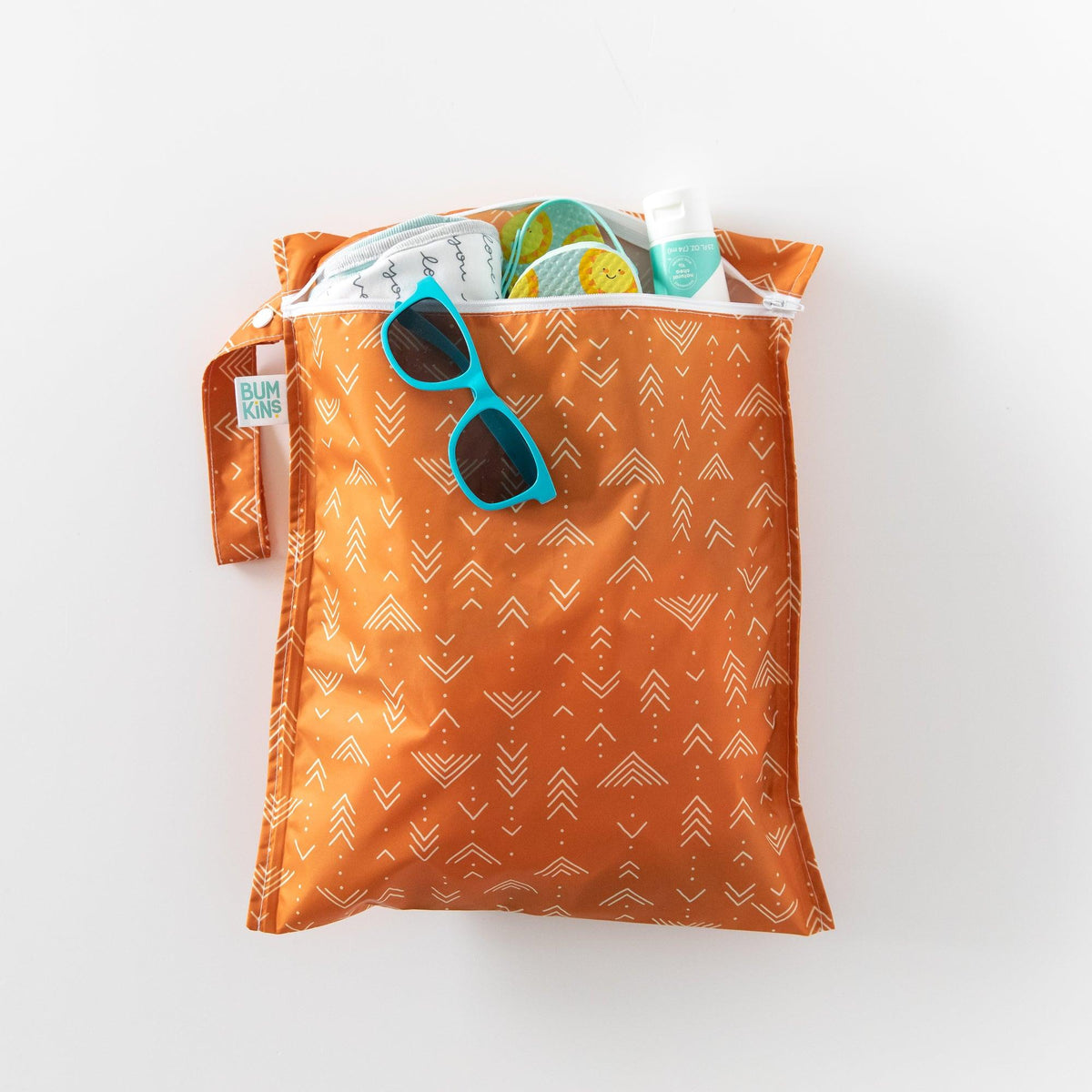 Boho Mudcloth Pattern Waterproof Wet Bag + Wet/Dry Bags | Bumkins