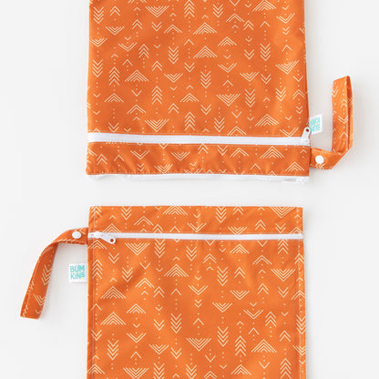 Boho Mudcloth Pattern Waterproof Wet Bag + Wet/Dry Bags | Bumkins