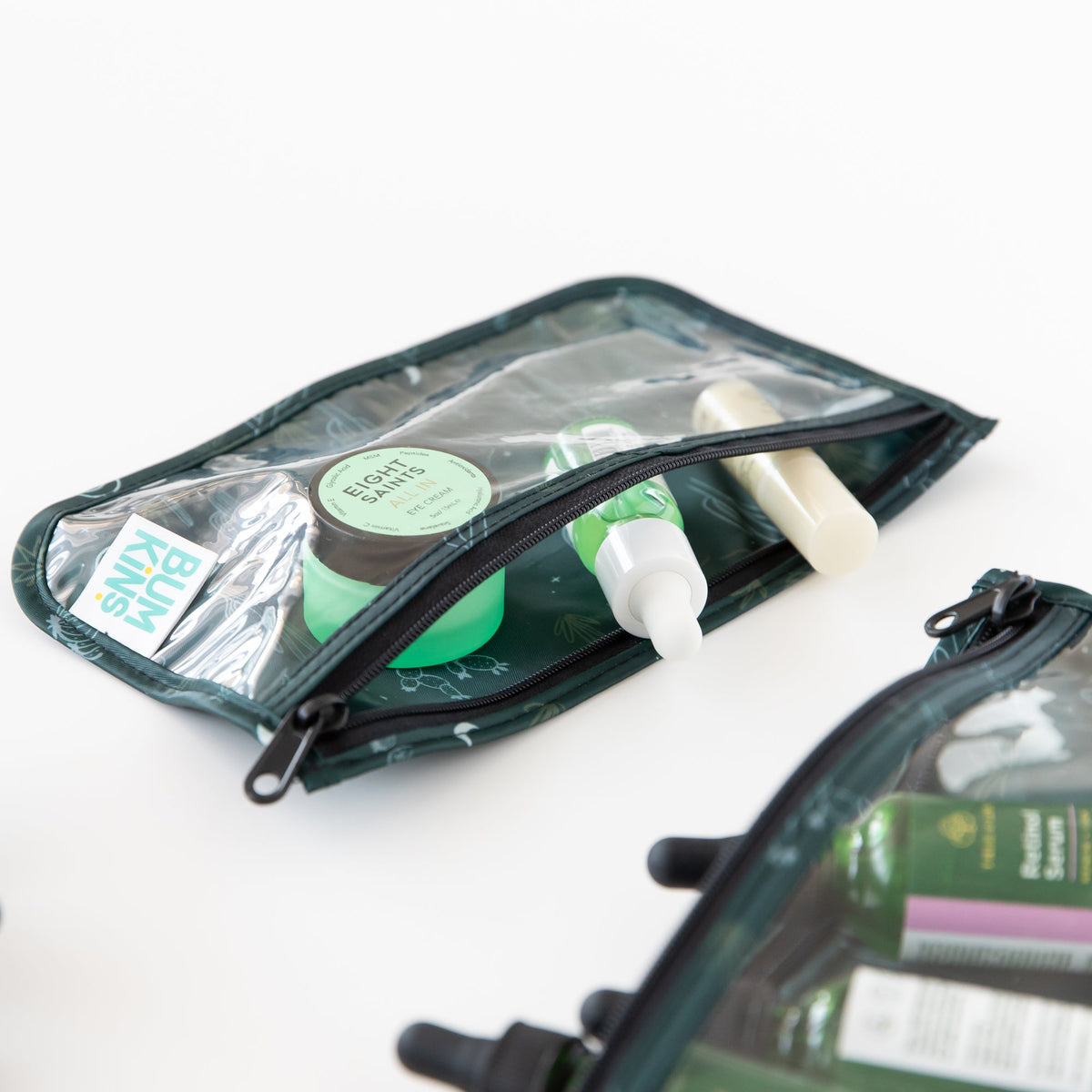 Starry Cactus Clear Travel Bag 3 Pack, TSA-Friendly | Bumkins