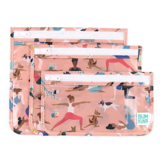 Clear Travel Bag 3 Pack: Yoga Pals | Bumkins