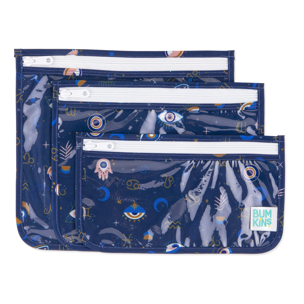 Clear Travel Bag 3 Pack: Evil Eye | Bumkins