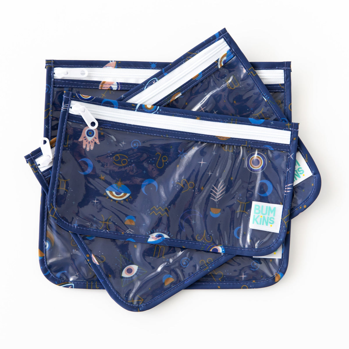 Clear Travel Bag 3 Pack: Evil Eye | Bumkins
