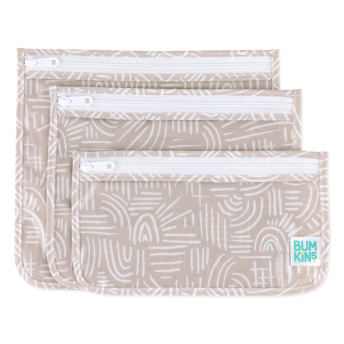 Desert Chic TSA Compliant Clear-sided Boho Travel Bags | Bumkins
