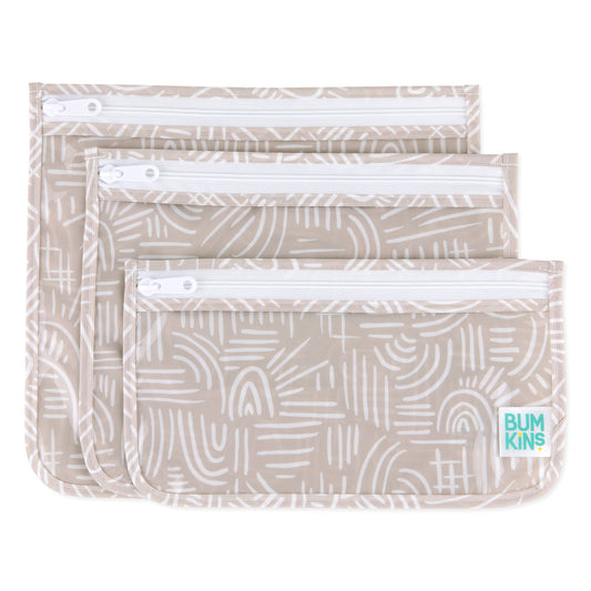 Desert Chic TSA Compliant Clear-sided Boho Travel Bags | Bumkins