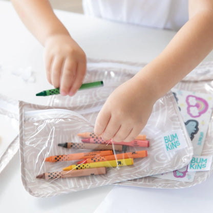 Desert Chic TSA Compliant Clear-sided Boho Travel Bags | Bumkins