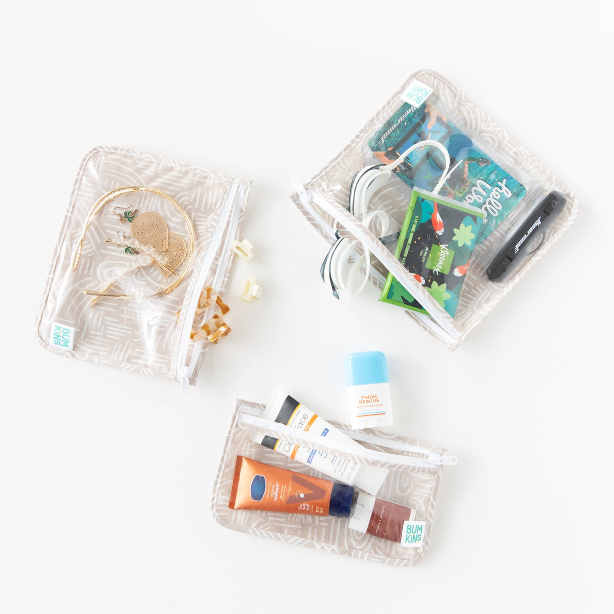 Desert Chic TSA Compliant Clear-sided Boho Travel Bags | Bumkins