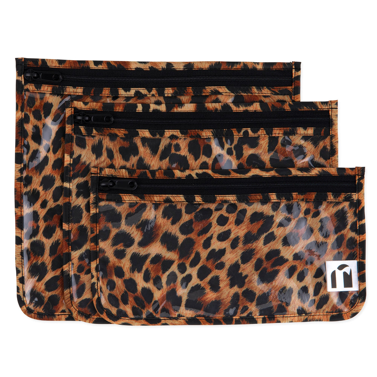 Clear Travel Bag 3 Pack: Leopard | Bumkins
