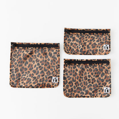Clear Travel Bag 3 Pack: Leopard | Bumkins