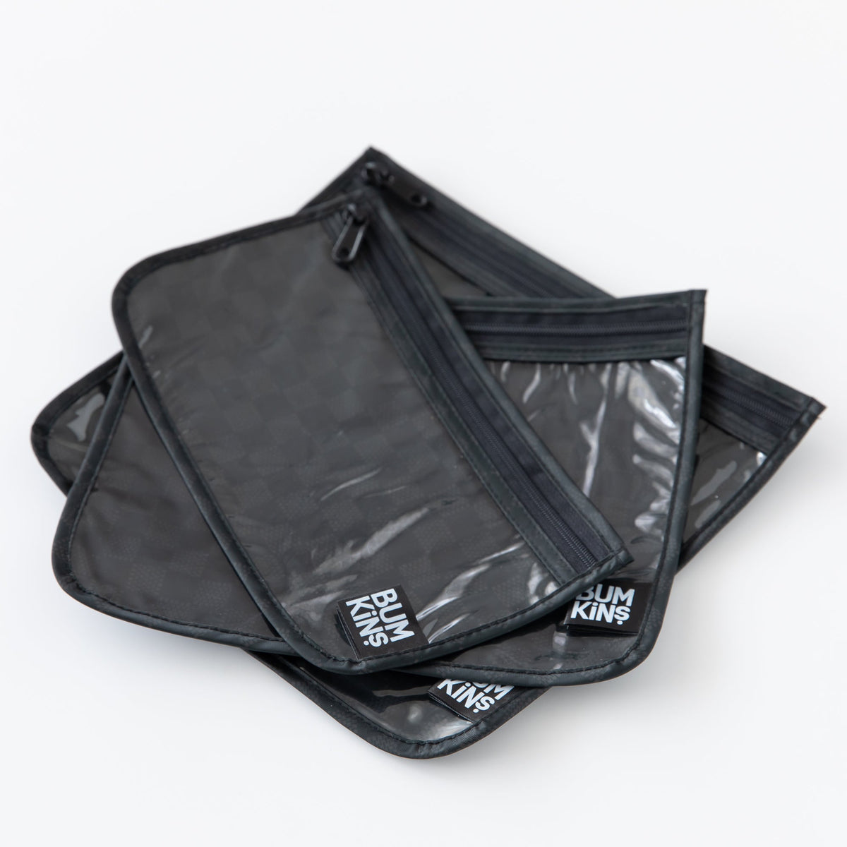 Clear Travel Bag 3 Pack: Rich Black | Bumkins