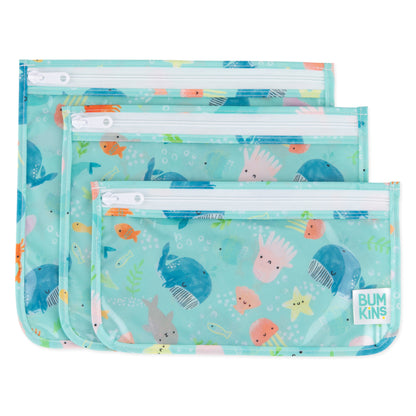 Clear Travel Bags Ft. Adorable Ocean Animals | Bumkins