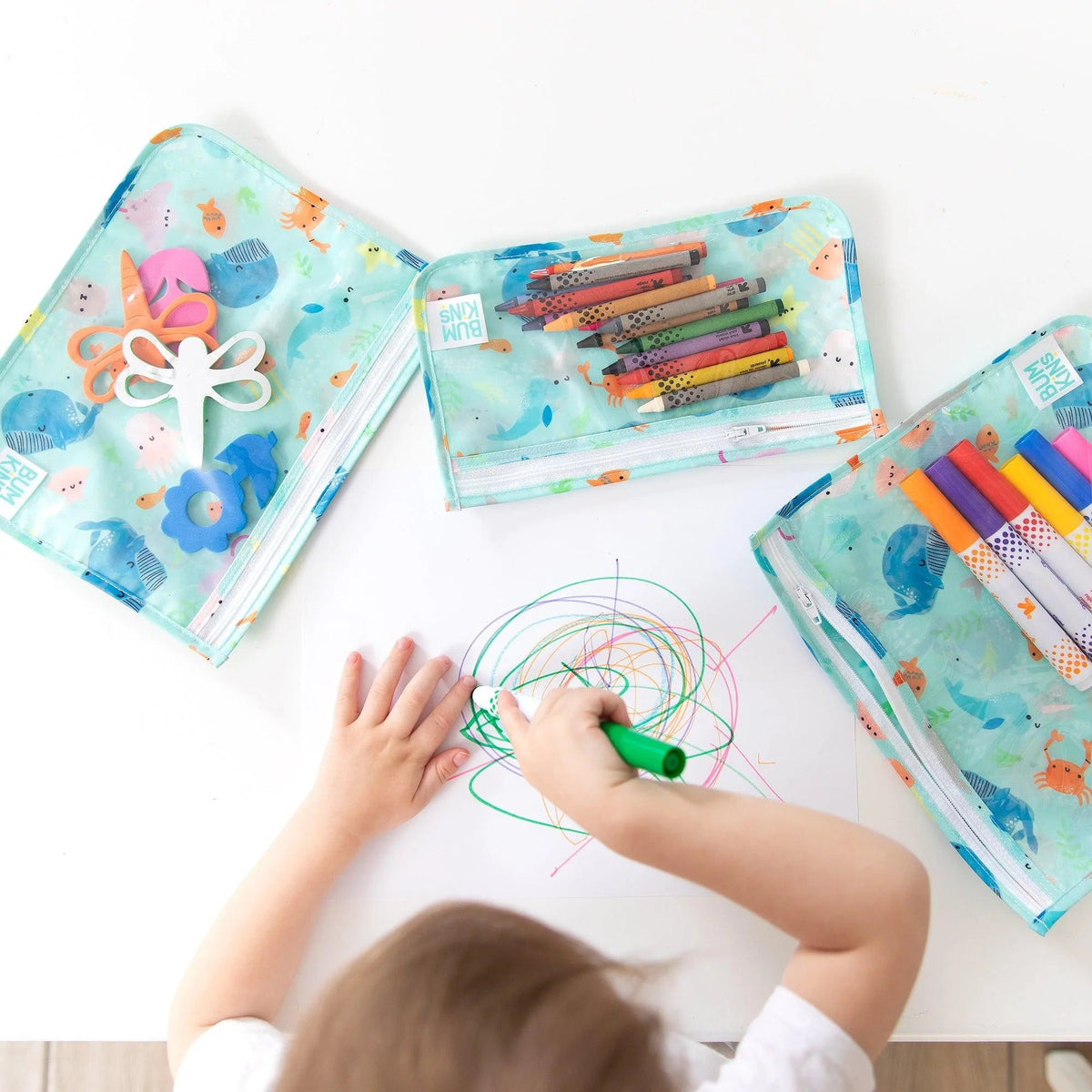 Clear Travel Bags Ft. Adorable Ocean Animals | Bumkins