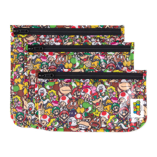 Clear Travel Bags Ft. Super Mario Game Characters | Bumkins