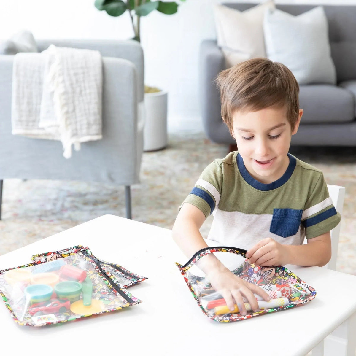 Clear Travel Bags Ft. Super Mario Game Characters | Bumkins