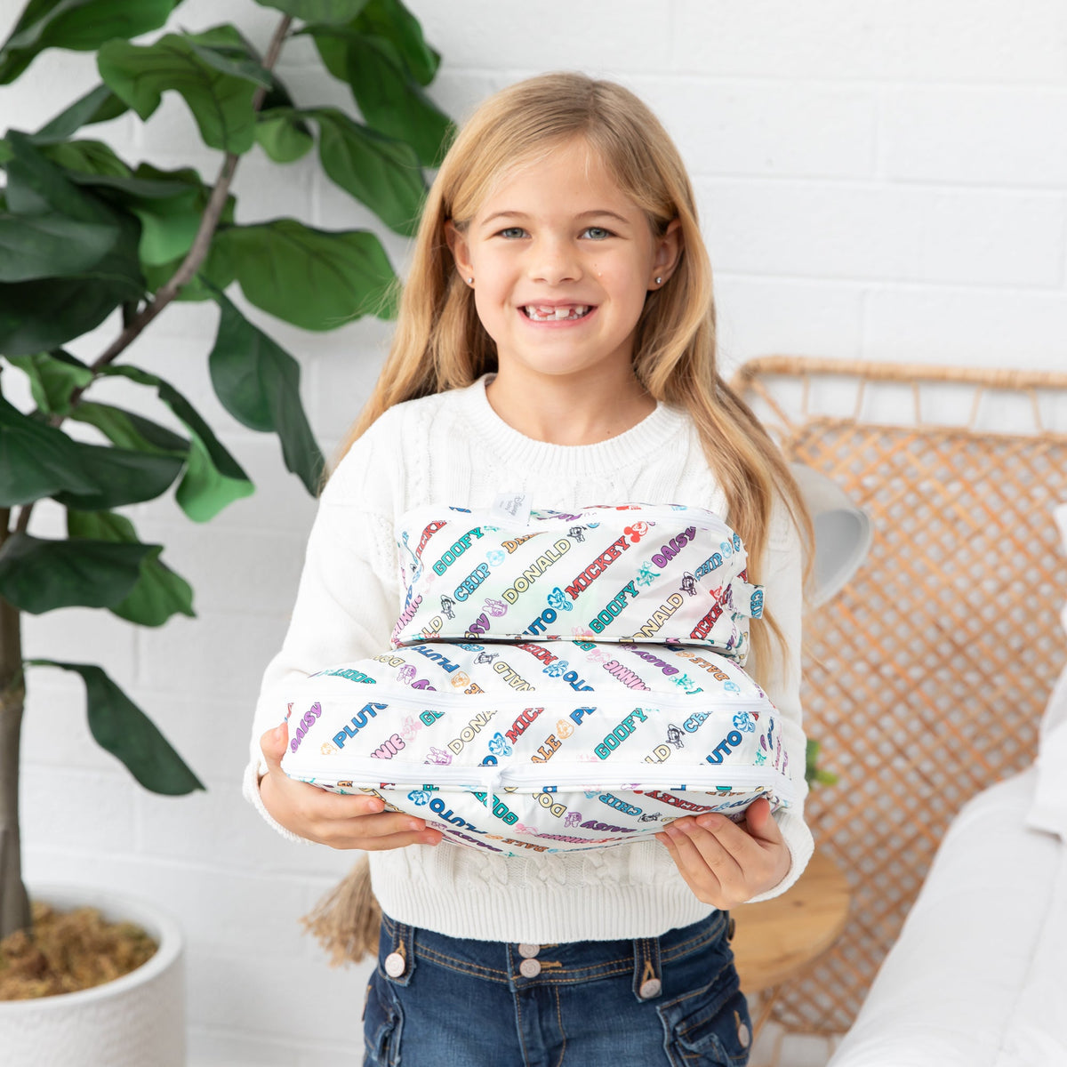 Packing Cube 2 Pack: Disney Mickey & Friends Varsity | Bumkins