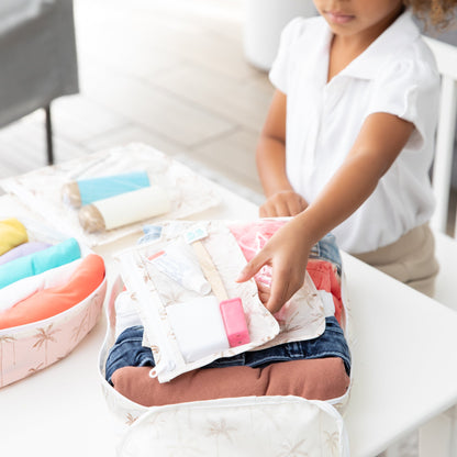 Packing Cubes + TSA Travel Bags 5-Piece Set: Palm Daze | Bumkins