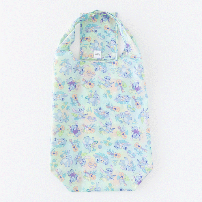 Disney Aloha Stitch Packable Tote Bag | Lightweight & Foldable | Bumkins