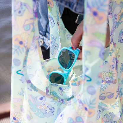 Disney Aloha Stitch Packable Tote Bag | Lightweight & Foldable | Bumkins
