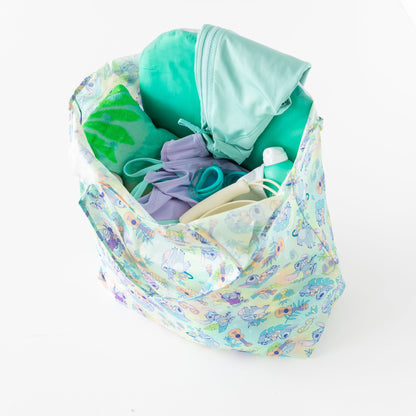 Disney Aloha Stitch Packable Tote Bag | Lightweight & Foldable | Bumkins